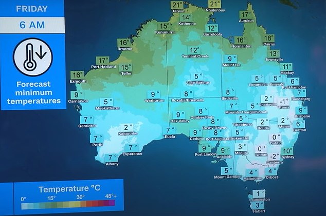 A strong cold front is moving across the country, ensuring that temperatures remain low this weekend.