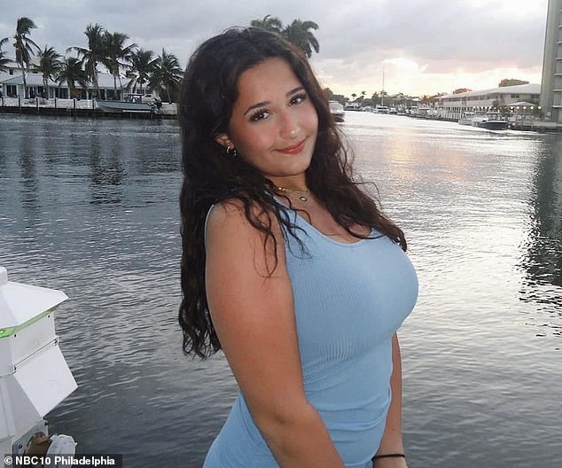 Zeina Mahafzah (pictured), 18, died after she hit a boat propeller while trying to climb onto the vessel from a raft