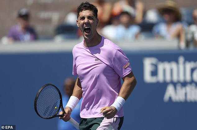 Thanasi Kokkinakis, (pictured) Jordan Thompson and Tristan Schoolkate continued Australia's great start to the US Open with thrilling first round victories in New York