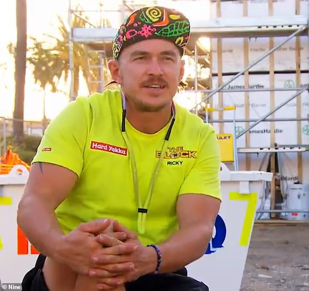 The Block's Ricky Recard has revealed it was a tragic personal loss that prompted him to audition for Nine's ratings hit. The 34-year-old plumber said he wanted to honour his mate Lachey, who was killed by a drink driver in 2012 at the age of 23. Pictured: Ricky