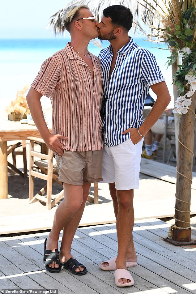 MailOnline reported last week how Harry, 30, and Joe, 26, had sadly split after discussing having children and promising to get married in Vegas (both pictured filming in Cyprus)