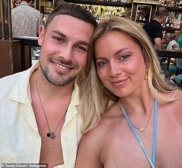 Giovanni is currently single after splitting from girlfriend Molly Brown last month, while Tasha is in a relationship with her Love Island boyfriend Andrew Le Page (pictured)