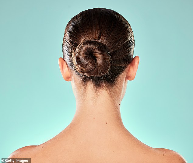 Avoid the temptation to wear a tight bun as this can lead to thinning hair, which is very age-prone.