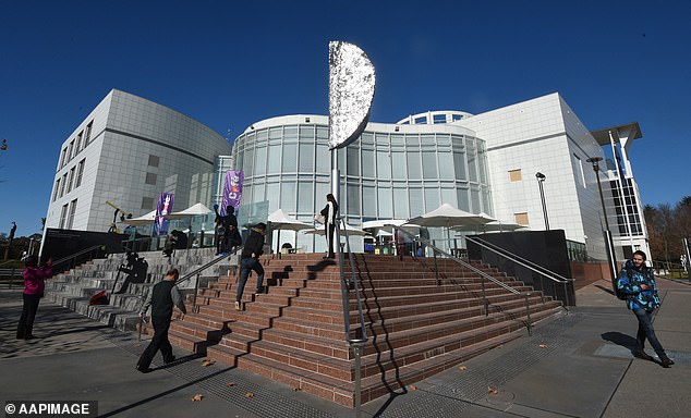 It is alleged that a nine-year-old's hands caught fire at Questacon (pictured, the Canberra attraction) in July 2022