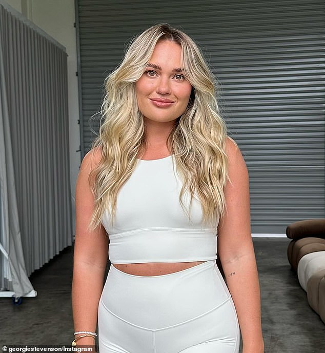 Controversial Gold Coast influencer Georgie Stevenson (pictured) deleted several posts from her Instagram Stories on Monday after receiving complaints from followers