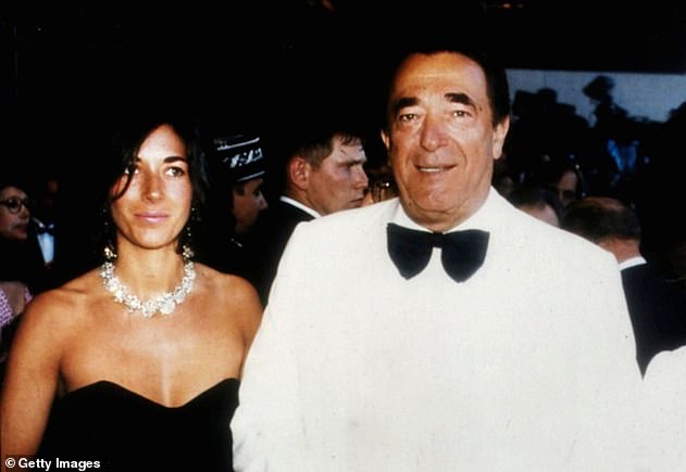 Tycoon: In 1991, Charles was offered the job of deputy editor of The European, run by Robert Maxwell (pictured with his daughter, Ghislaine)