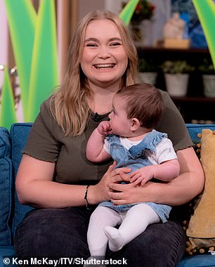 The Teletubbies' original sun baby, Jess Smith, appeared on This Morning on Tuesday with her own child