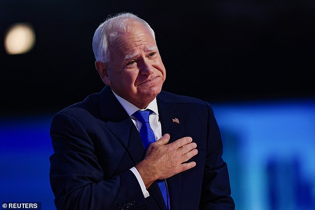 Minnesota Governor Tim Walz took the stage Wednesday night at the Democratic National Convention to accept the nomination for vice president