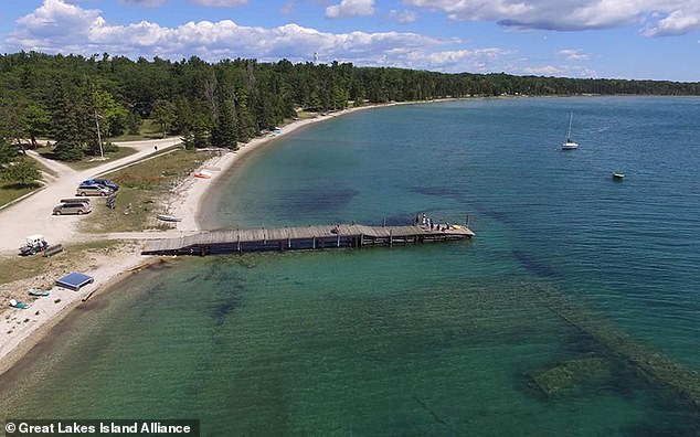 Bois Blanc Island in Lake Huron is home to about 100 people and is known as the state's smallest school district