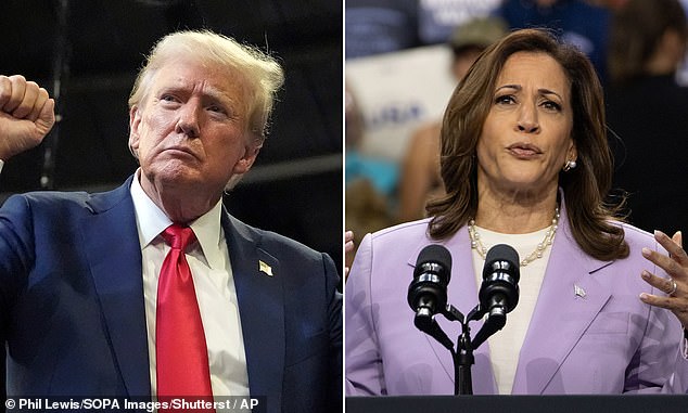 The poll found that Vice President Kamala Harris has closed the gap with former President Donald Trump, holding a two-point lead over his Democratic rival