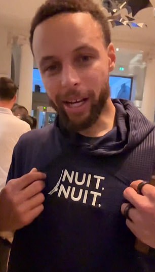 Steph Curry wore a wild hoodie taunting France after the US win at the Olympics