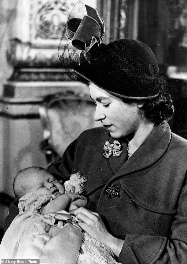 Princess Elizabeth wore a cherry red coat and hat