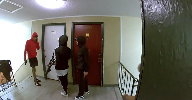 Shocking new footage shows the moment an armed Venezuelan gang takes control of an apartment complex in Aurora, Colorado