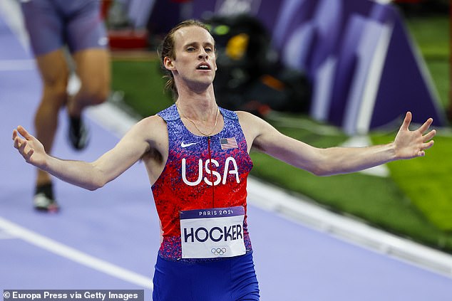 Cole Hocker's father went viral for his X-rated reaction to the runner's Olympic victory