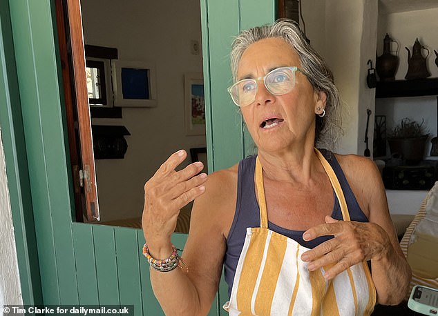 Local resident Maita, 63, who divides her time between the village and Barcelona, ​​told MailOnline how large groups of noisy tourists have caused chaos in the village