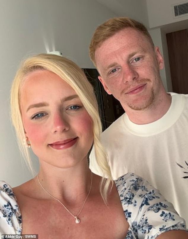 Abbie Guy, 26, from Nottingham, Nottinghamshire, and her husband Callum, 27, a Carlisle United footballer, admit they 'lie to their children' - by telling them their birthdays fall on a different day each year