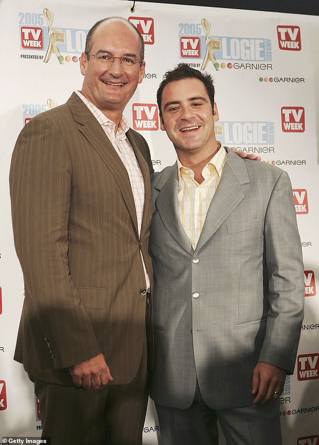 Happier times: Andrew O'Keefe grins next to David Koch at the 2005 Logies