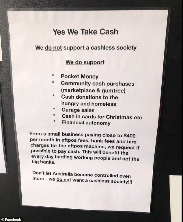 A sign seen at the Home or Away Mechanical Services store in the south-east Queensland town of Loganlea