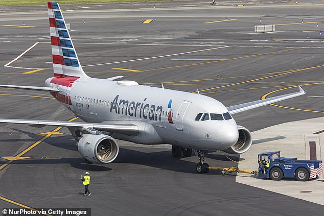 An unnamed woman is suing American Airlines after she was allegedly assaulted on board. (An American Airlines Airbus at New York's LaGuardia Airport)