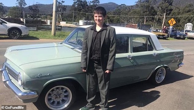 17-year-old Tasmanian teenager Malakai Revill was felling trees in Dover, in Tasmania's far south, when he was struck by a tree branch at around 4pm on Sunday.