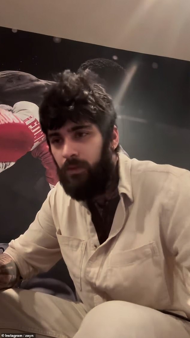 Zayn Malik revealed his new look on Instagram on Friday, showing off his full beard and mop top