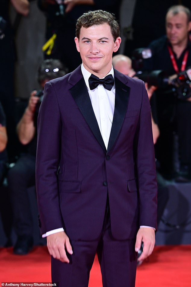 Tye Sheridan, 27, who plays Jamie Bowen in the film, was also in attendance and looked handsome in a dark purple tuxedo