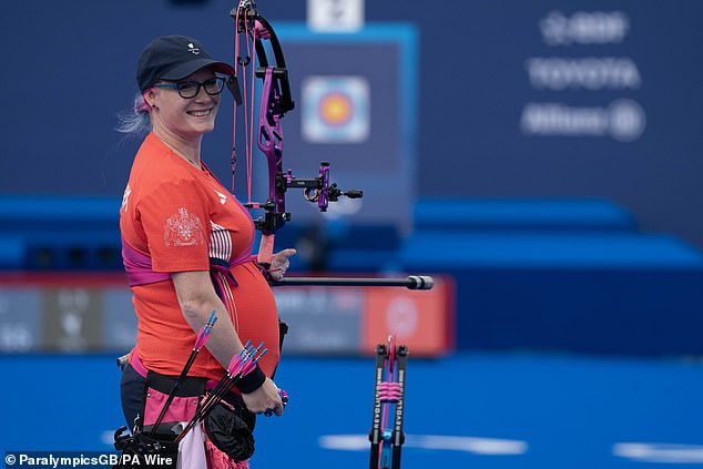 Grinham revealed that she will take up archery again after giving birth and that she has no plans to retire