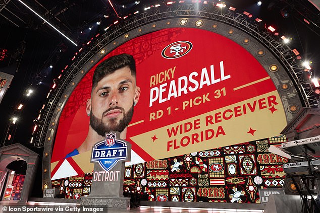 Pearsall crept into the first round of April's draft thanks to a stellar college career at Florida