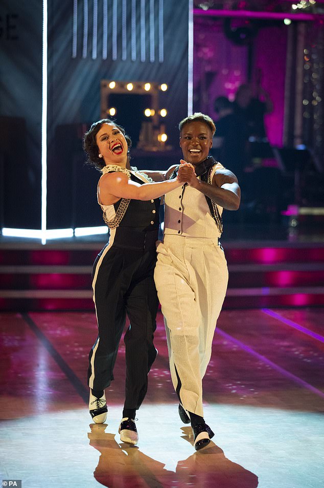 Nicola Adams (right) and Katya Jones (left) were the first same-sex couple to join the show in 2020, but were forced to withdraw in week four after Ms Jones tested positive for Covid