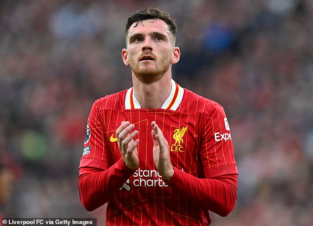 “He's getting better with age in terms of his physical performance and attributes,” says Andy Robertson