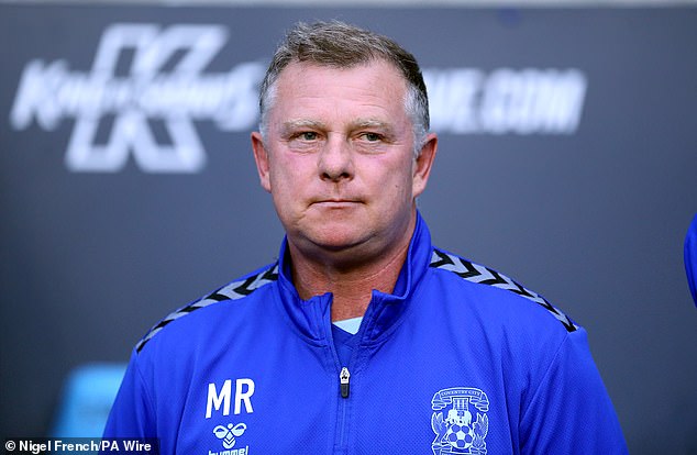 The website lists Carsley among several coaches, including Coventry manager Mark Robins, who have given sessions