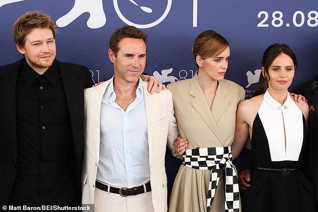 Joe Alwyn, Alessandro Nivola, Stacy Martin and Felicity (pictured left)