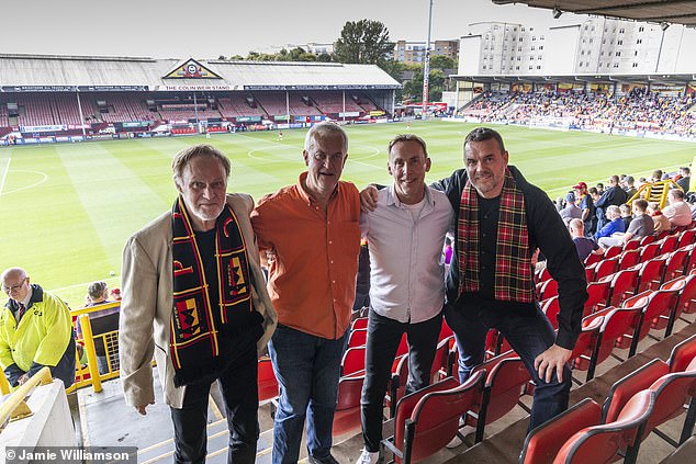 These Swedish fans give an international flavour to the events in Firhill