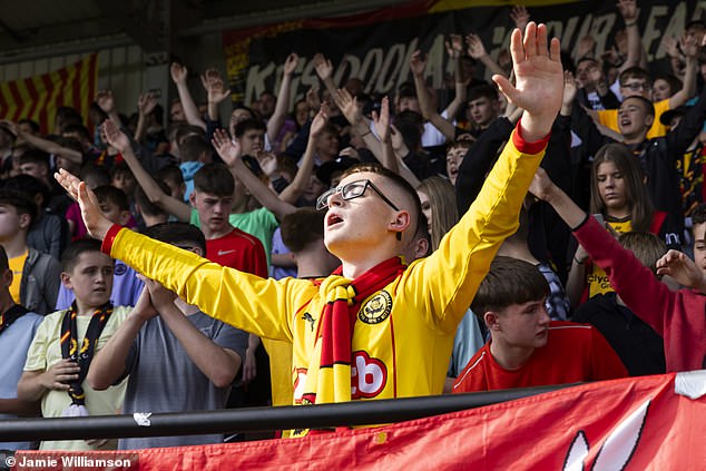 The sheer joy of being a Partick Thistle fan on match day is clearly evident