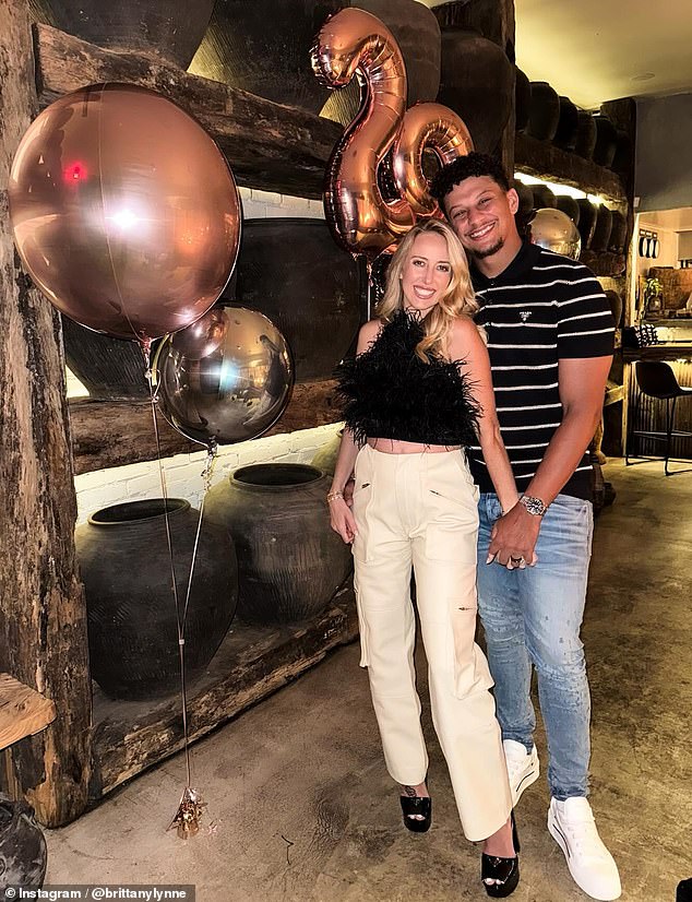 She was also invited to dinner by her husband and Chiefs quarterback Patrick Mahomes