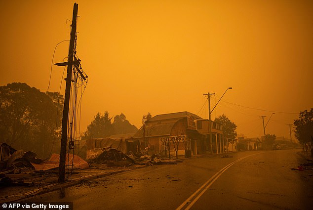 George claimed TV bosses ordered her to drive into danger zones at the height of the fire crisis, despite safety concerns and ash falling from the black sky above her.