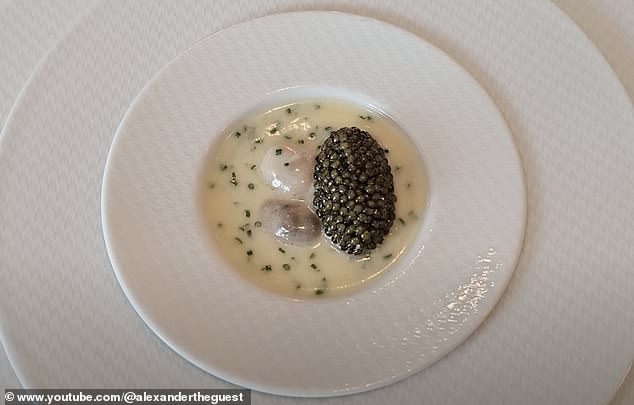 Above is Alexander's favorite dish from the French Laundry: pearl tapioca sabayon, Island Creek oysters, and Regiis Ova caviar