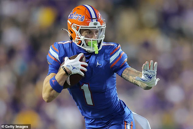 Pearsall, a standout at the University of Florida, caught 98 passes for 1,626 yards and nine touchdowns