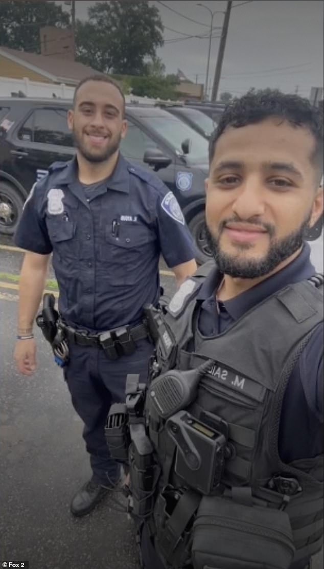 Melvindale Police Corporal Mohamed Said (pictured right) was shown pleading for his life in disturbing footage shown during the trial of suspected killer Michael Lopez