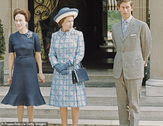 In October 1970, 21-year-old Prince Charles met his great-uncle, the former Edward VIII, at his home in Paris. Above: Prince Charles accompanied his mother, the Queen, when she met the Duke of Windsor and Wallis Simpson, just ten days before his death