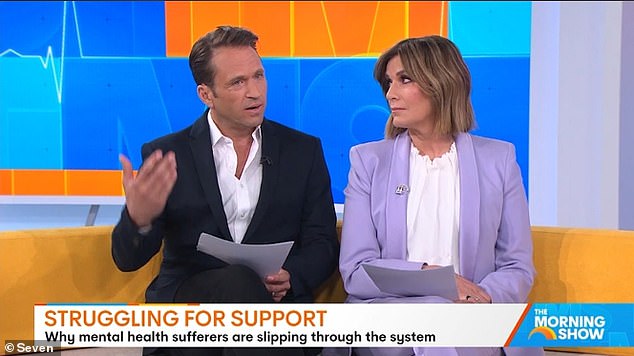 The morning show host revealed his troubles on Friday when he and co-host Kylie Gillies interviewed psychologist and author Mark Cross