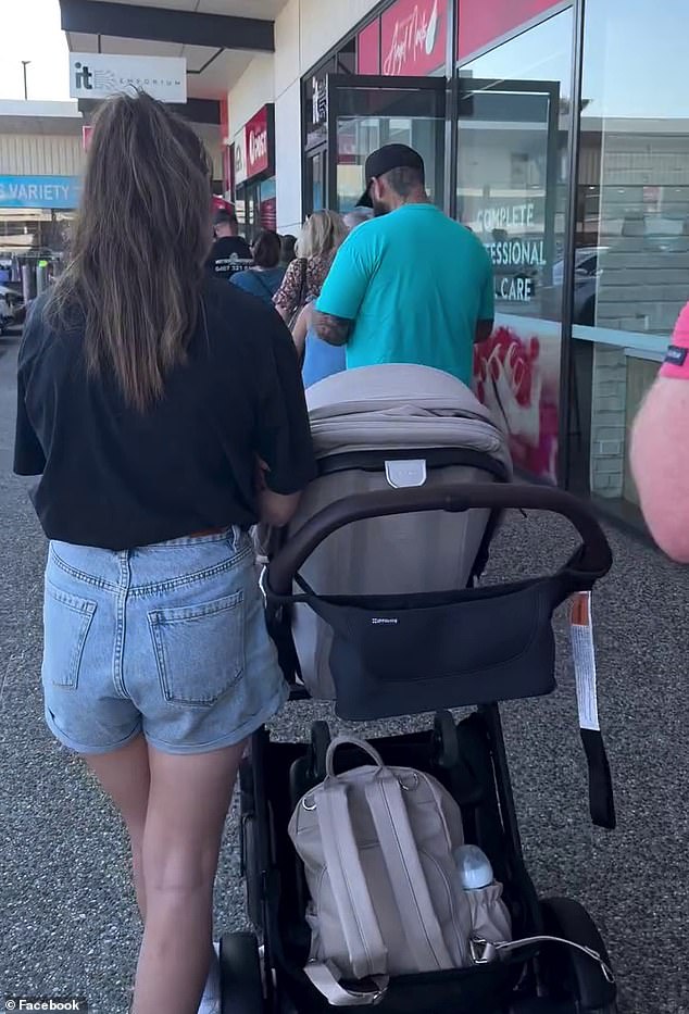 Footage from an Australia Post store showed a long queue of families had already formed outside the premises as Bluey fever took hold