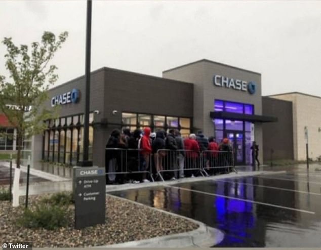 Multiple images and videos have surfaced showing dozens of people lining up outside Chase Bank branches, reportedly hoping to take advantage of the so-called cash outage