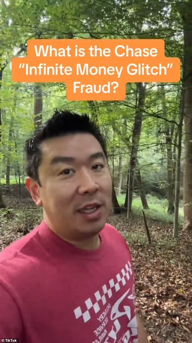 Jim Wang, a popular finance teacher on TikTok, posted his own take on the Chase glitch mania, warning people that they will face serious consequences for what they did