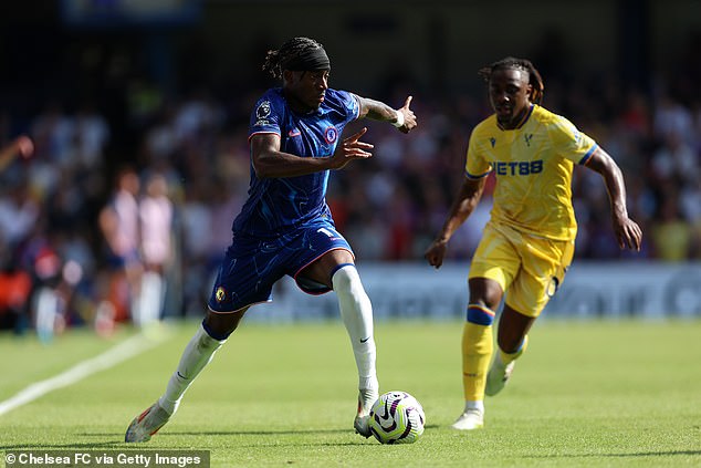 Noni Madueke (left) became a major source of creativity on Chelsea's right side and was crucial to their goal