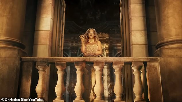 In another photo, the nine-time Grammy winner stands on the balcony overlooking 2014 acres of lush gardens in the spotlight set to her 2016 song Love on the Brain