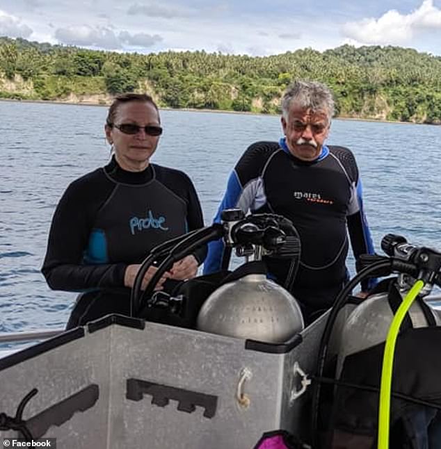 The couple were experienced divers who had been members of their local diving club for over ten years