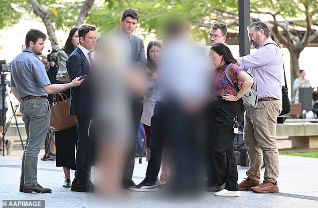 The parents of one of the victims, who cannot be identified for legal reasons, spoke outside court after Griffith spent more than two hours making his pleas to each individual charge