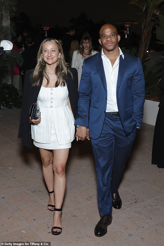 Jennifer first started being seen with Geoffrey, who's the CEO of The Ogunlesi Group, last summer; they are pictured in April, 2024, in Beverly Hills