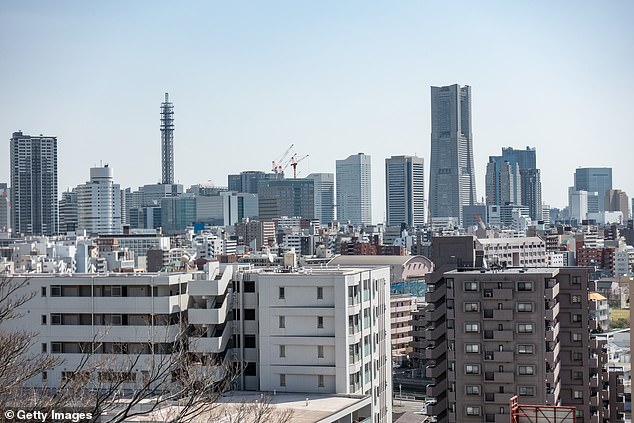 A view of the Nishi-ku residential area in Yokohama City, Japan (stock image)